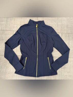 NEW Women’s Unica Active Jacket Full Zip Navy Blue Holds Zipper XL